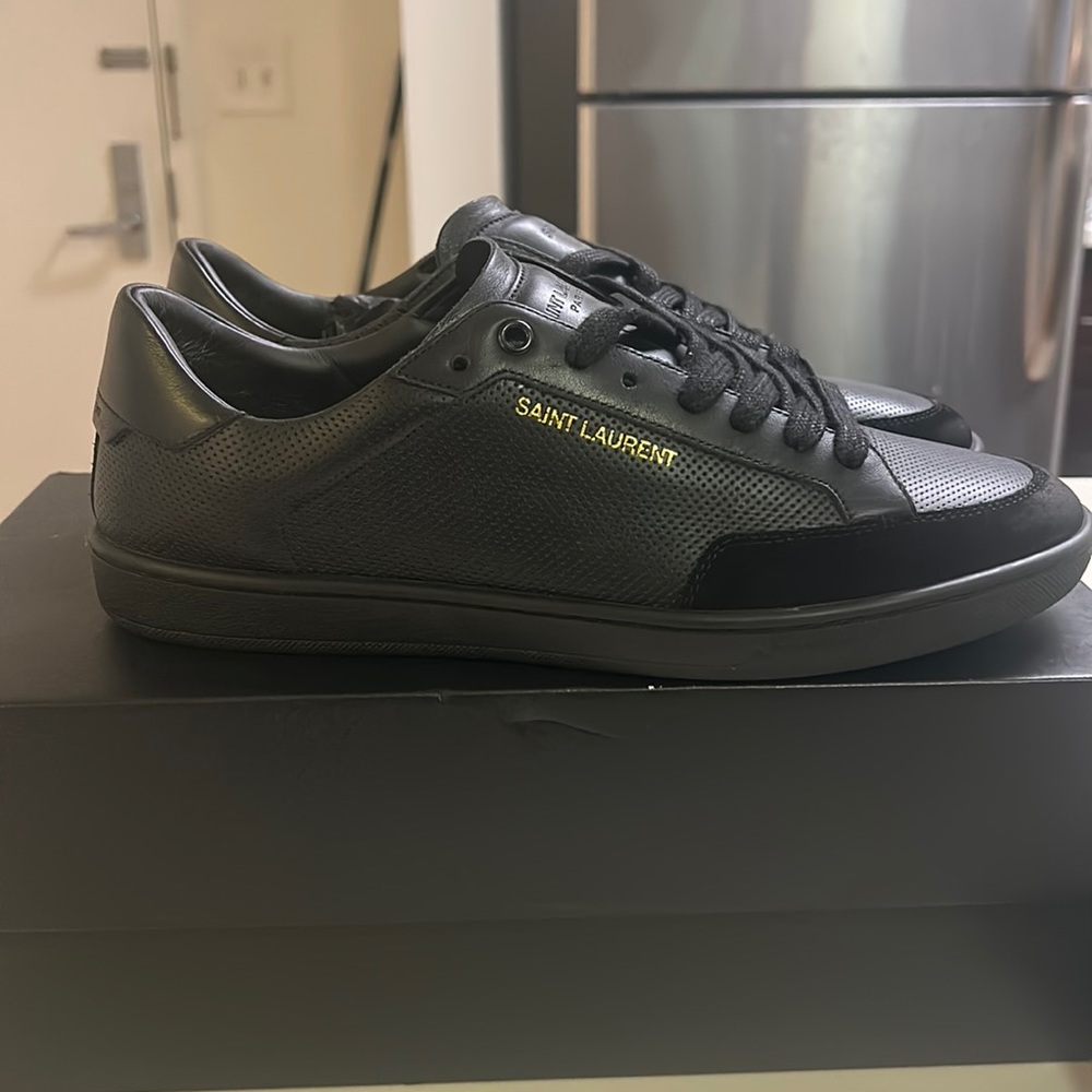 Saint Laurent Sneakers / Great Condition/ Black & Gold